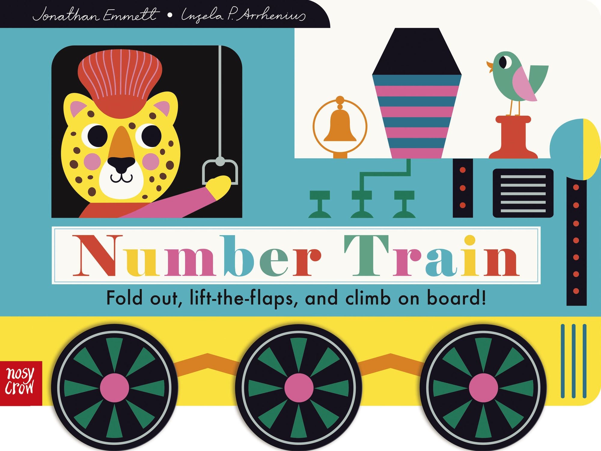 Number Train: Fold Out, Lift-the-Flaps, and Climb on Board!