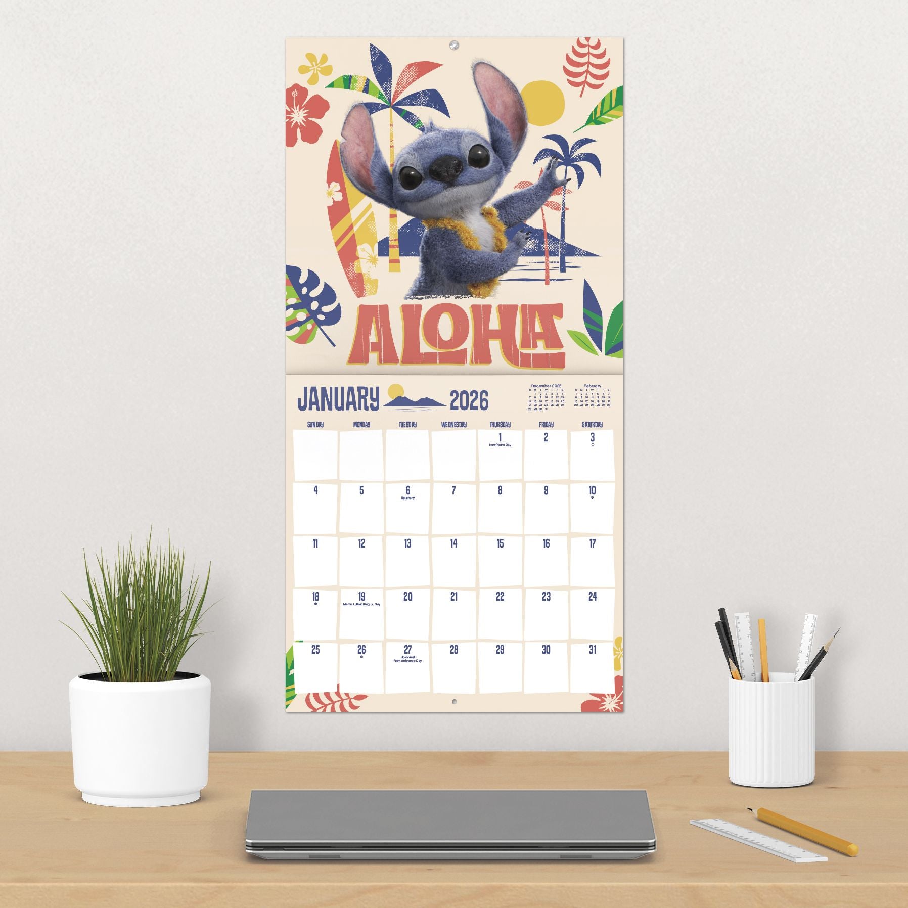 2026 Lilo & Stitch Wall Calendar