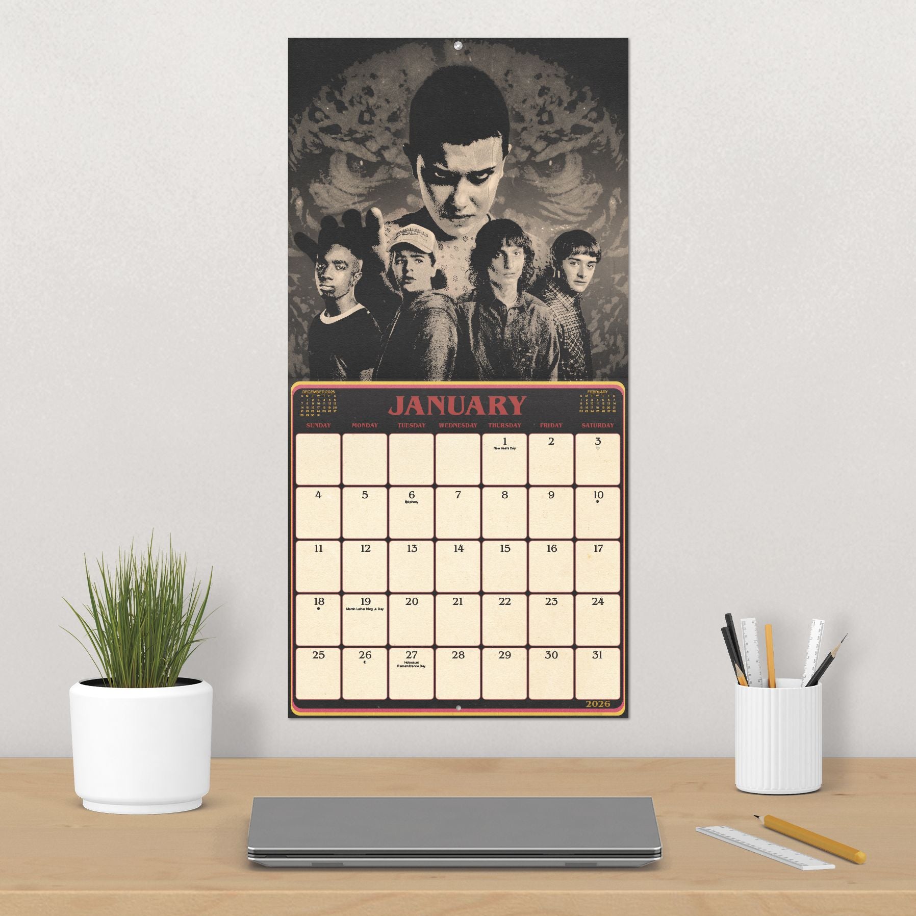 2026 Stranger Things Wall Calendar