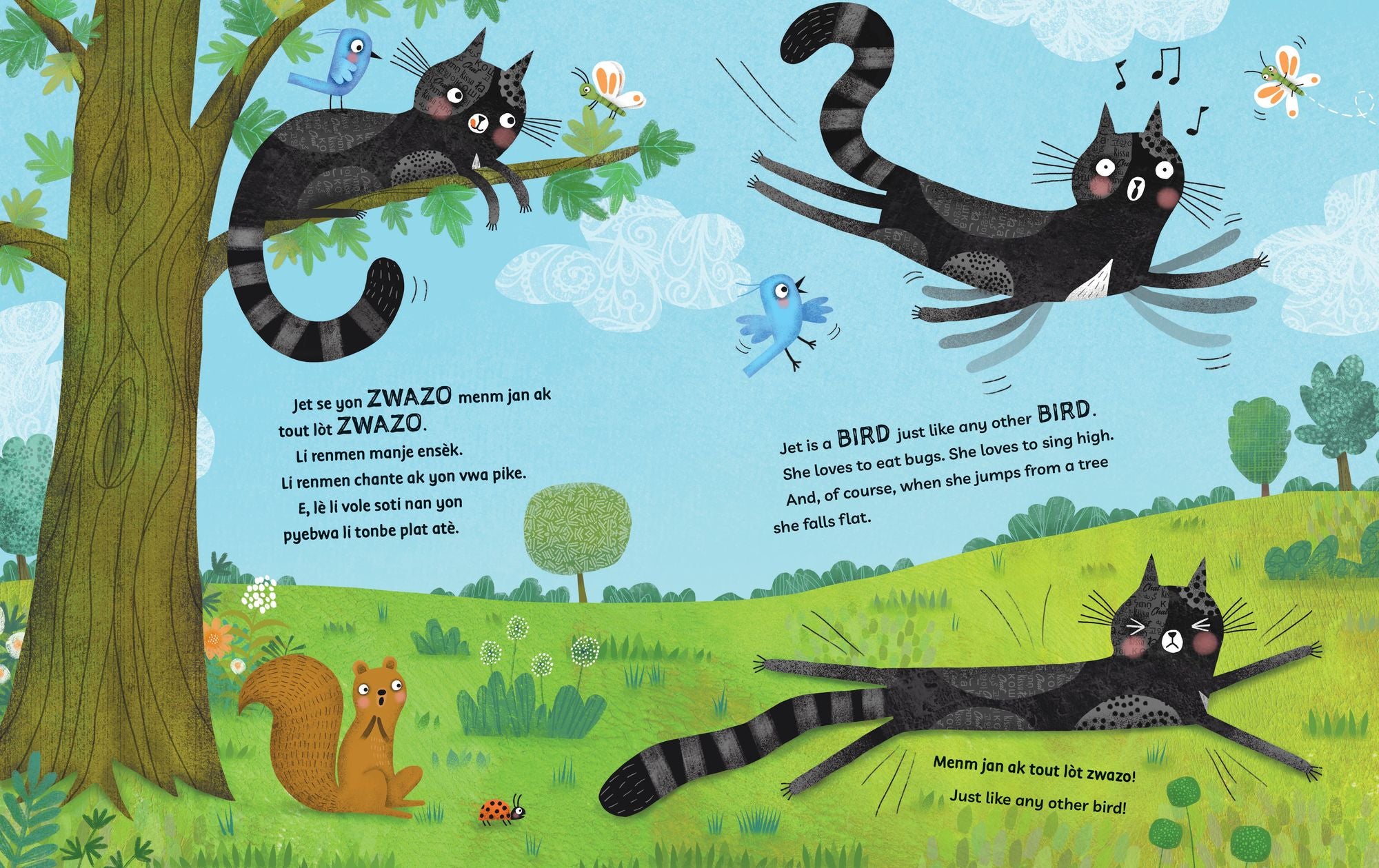 Jet the Cat (Is Not a Cat) (Bilingual Haitian Creole & English)