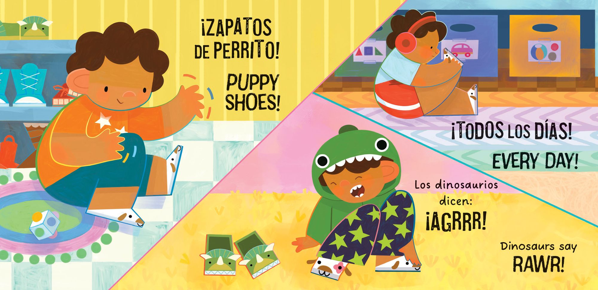 Mis zapatos de dinosaurio / My Dinosaur Shoes