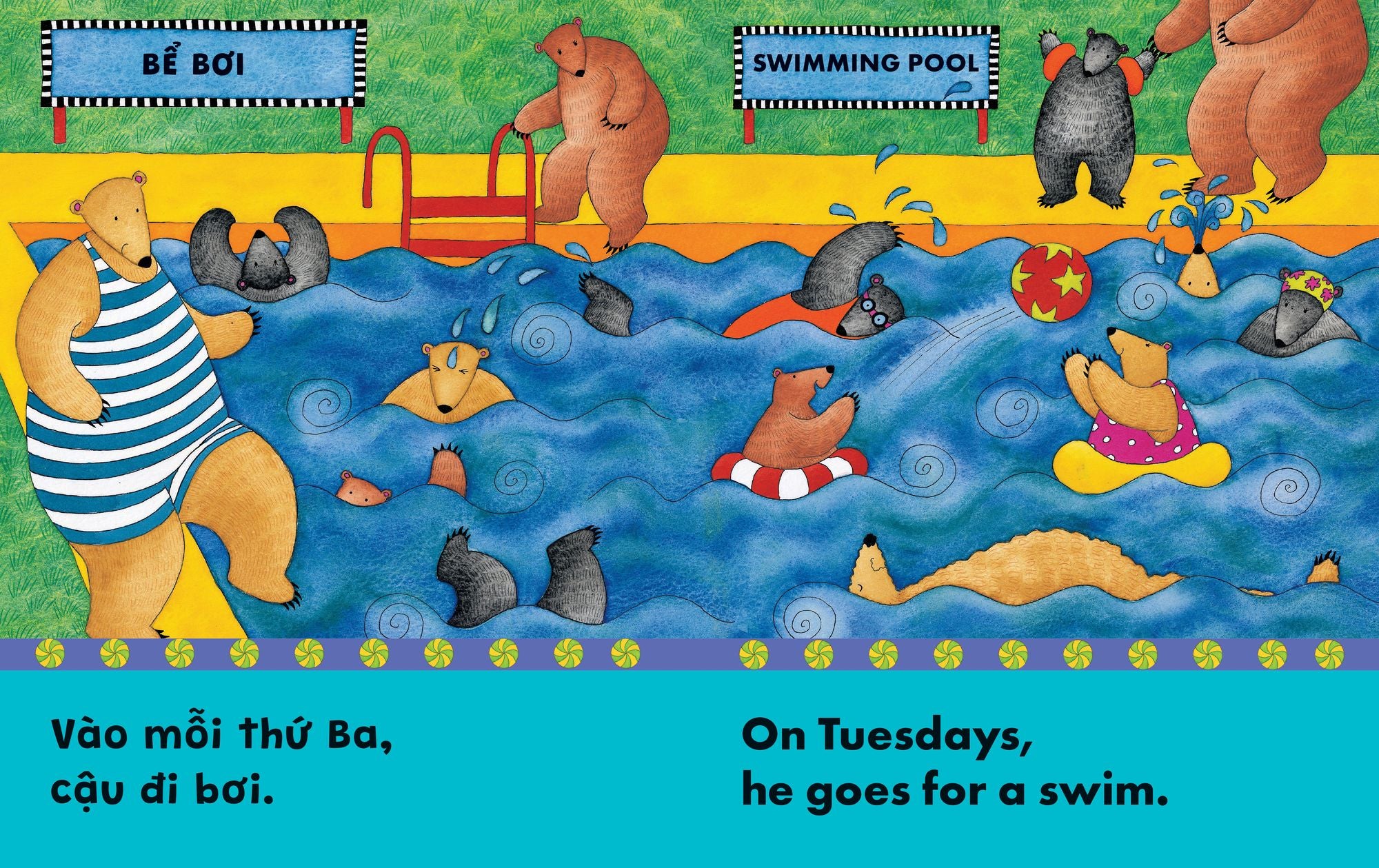 Bear About Town (Bilingual Vietnamese & English)