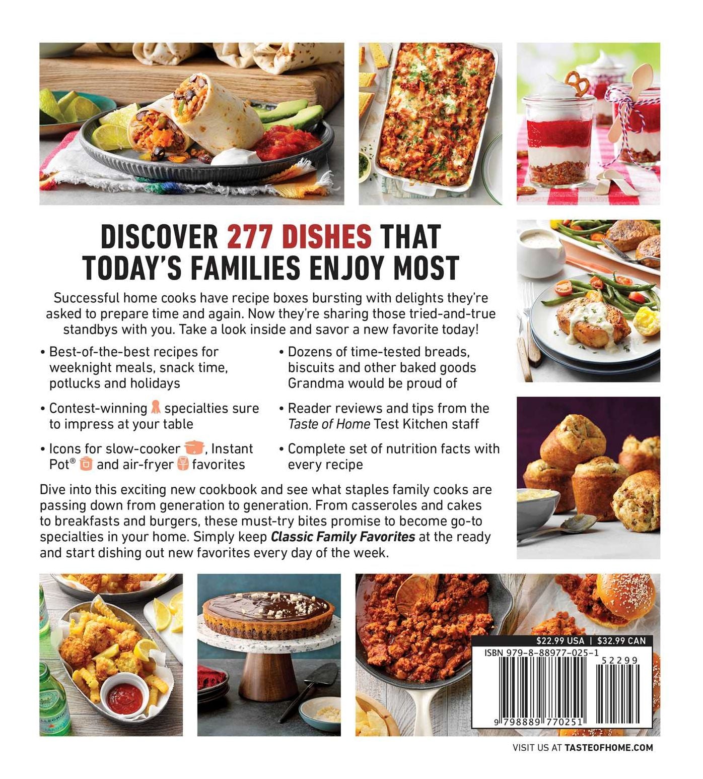 Taste of Home Classic Family Favorites: DISH OUT 277 OF THE COUNTRY'S BEST-LOVED RECIPES