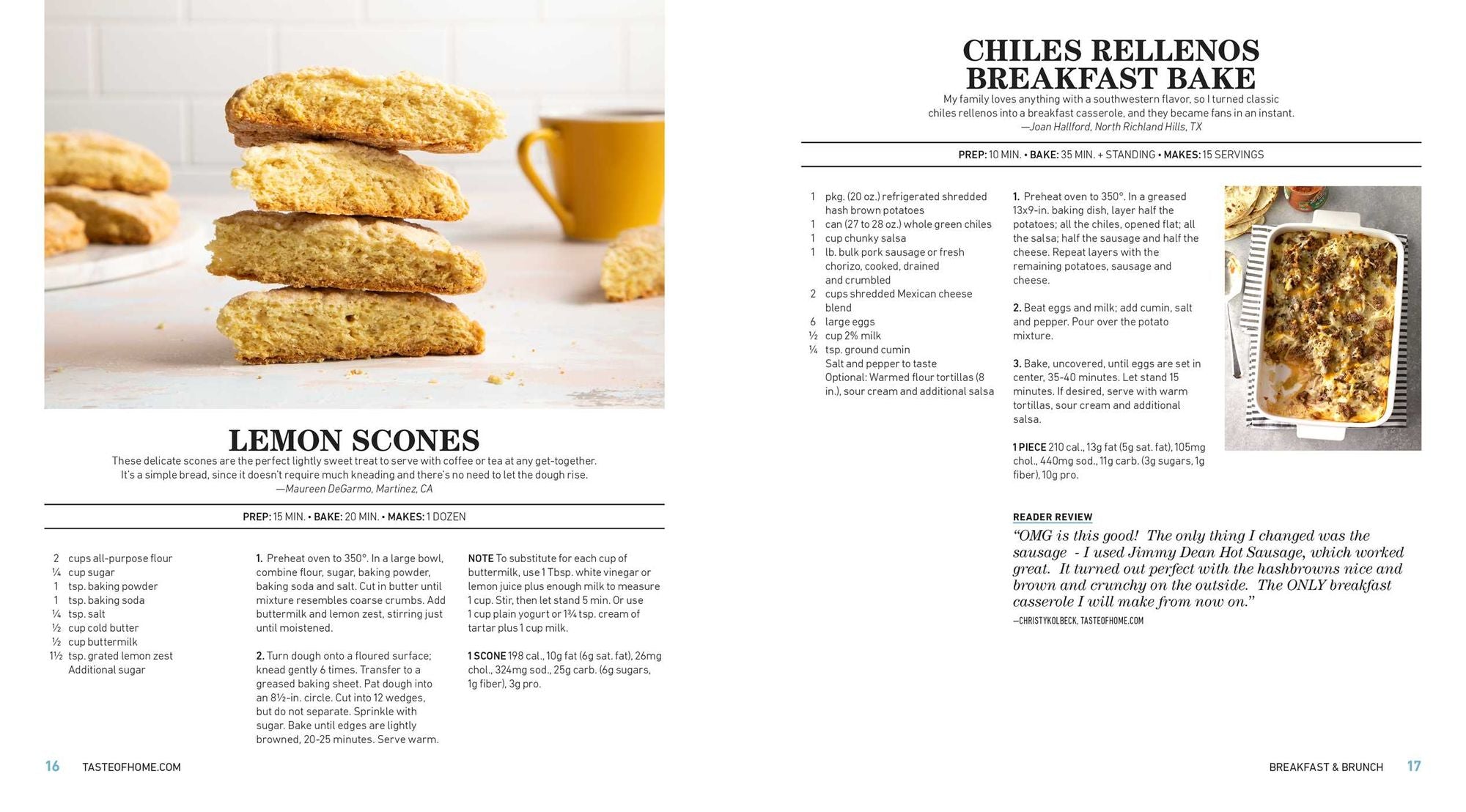 Taste of Home Made From Scratch: 275 Recipes Heirloom and Copycat Favorites Nutrition Facts Included