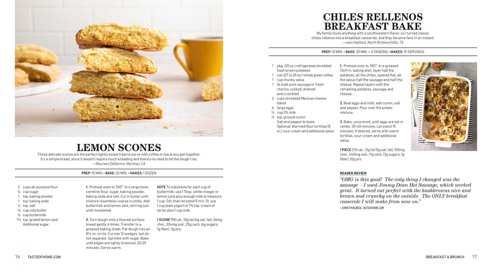 Taste of Home Made From Scratch: 275 Recipes Heirloom and Copycat Favorites Nutrition Facts Included