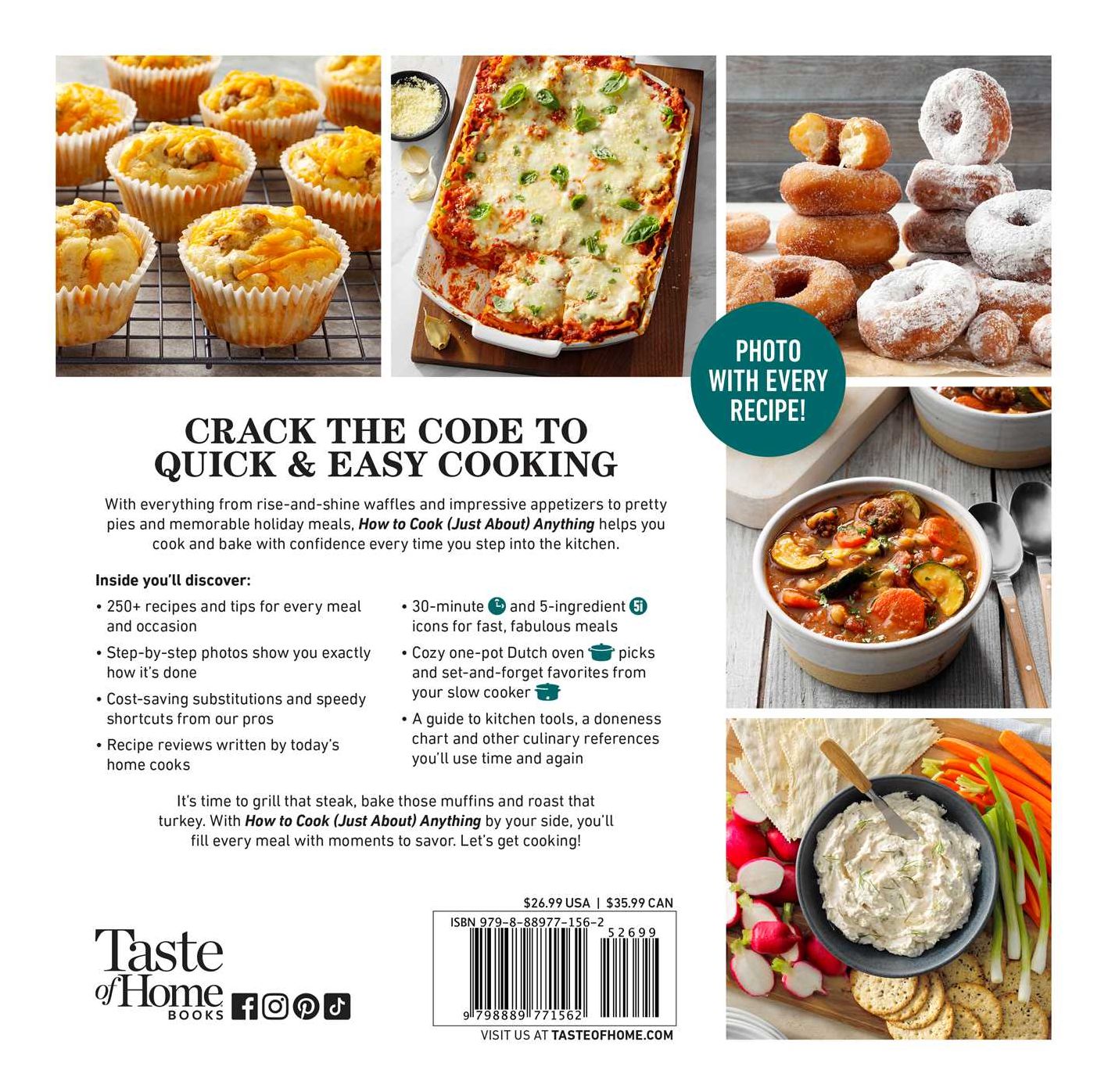 Taste of Home How To Cook (Just About) Anything: 200+ Easy Recipes, Step-by-Step Instructions & Full-Color Photos