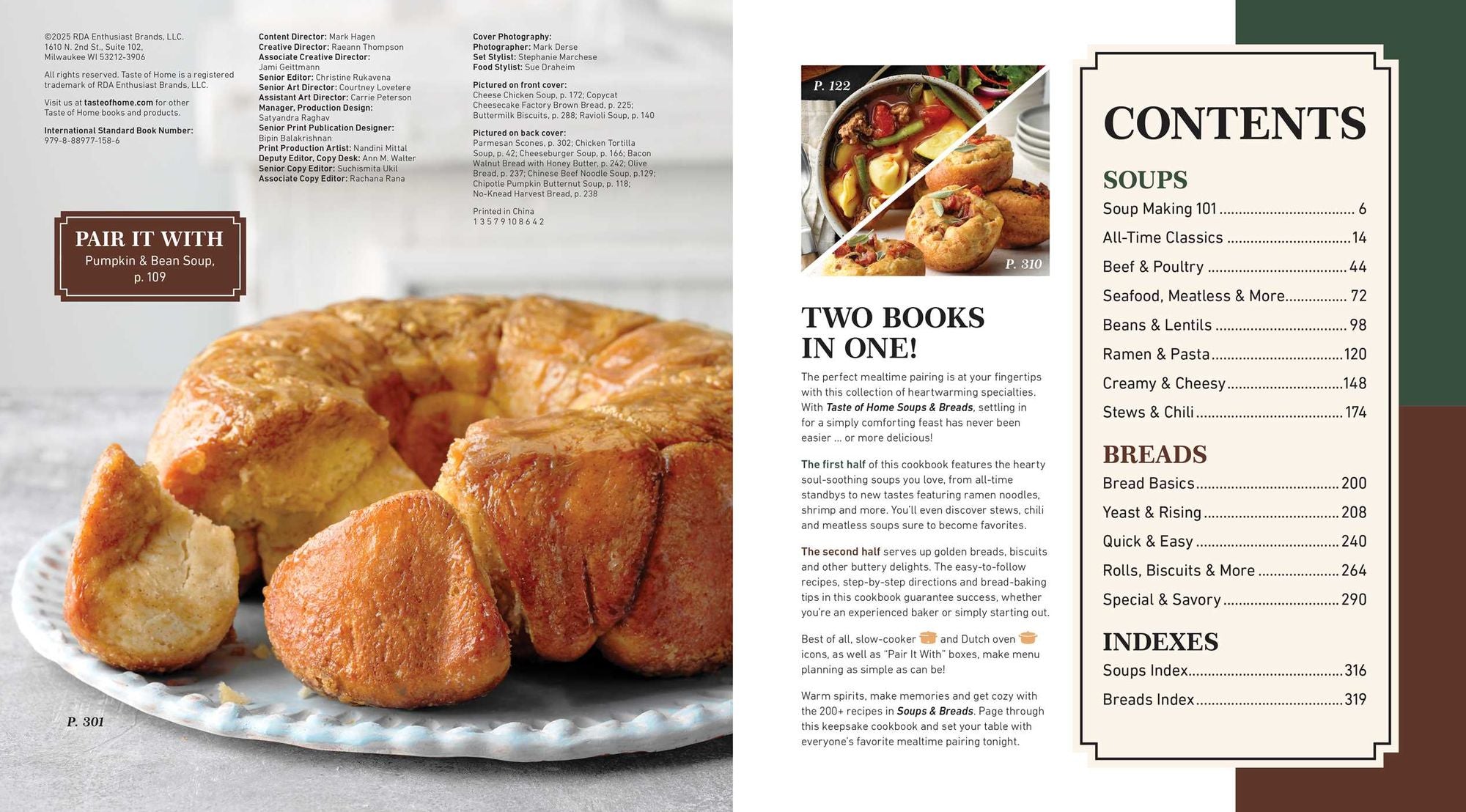 Taste of Home Soups & Breads: 200+ Comforting Recipes for Soups, Stews, Chowders, and Homemade Breads