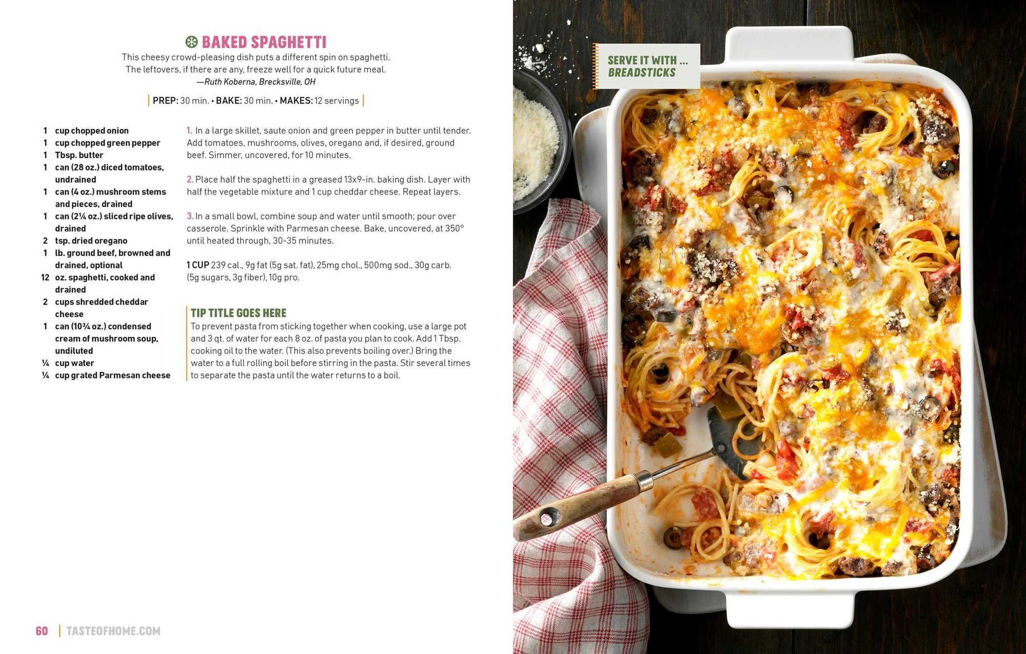 Taste of Home Casseroles: Over 150 Easy Meal in One Recipes Bonus Chapter Includes 8x8 Casseroles