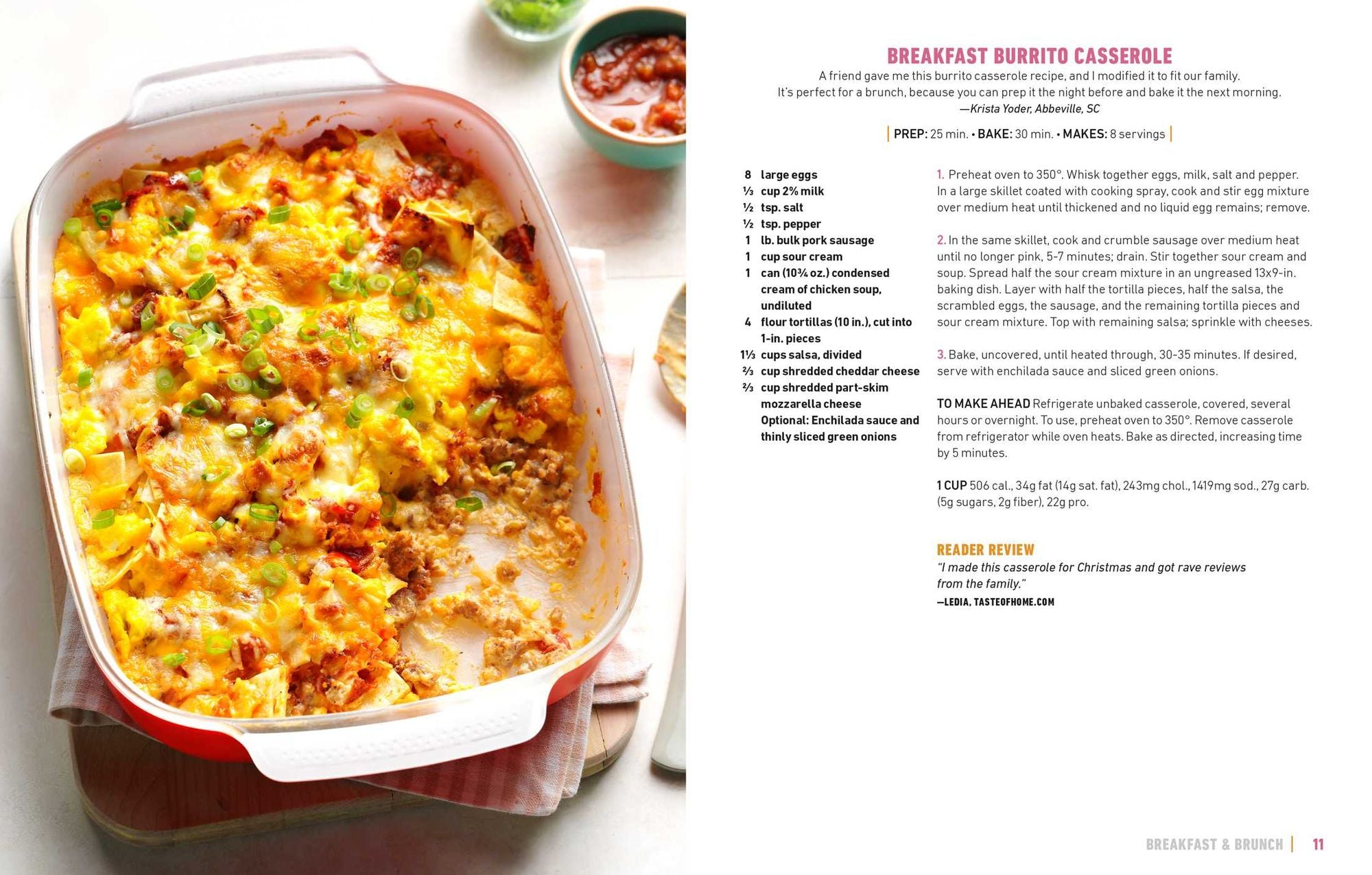 Taste of Home Casseroles: Over 150 Easy Meal in One Recipes Bonus Chapter Includes 8x8 Casseroles