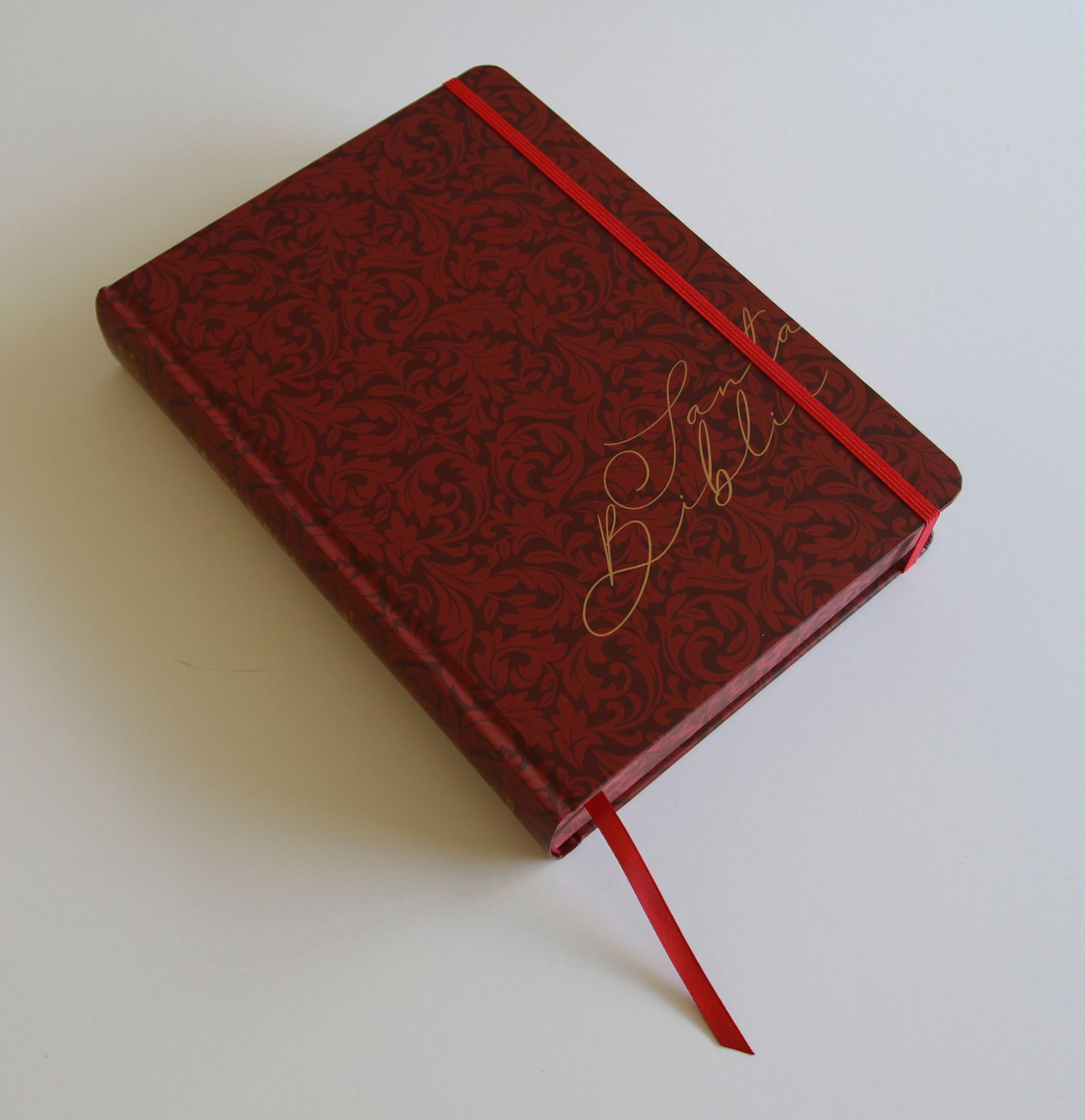 Biblia de Apuntes RVR 1960 Tapa dura, Vino tinto (Edición cantos pintados) / Spanish Journalling Bible RVR 1960 Hardcover Burgundy