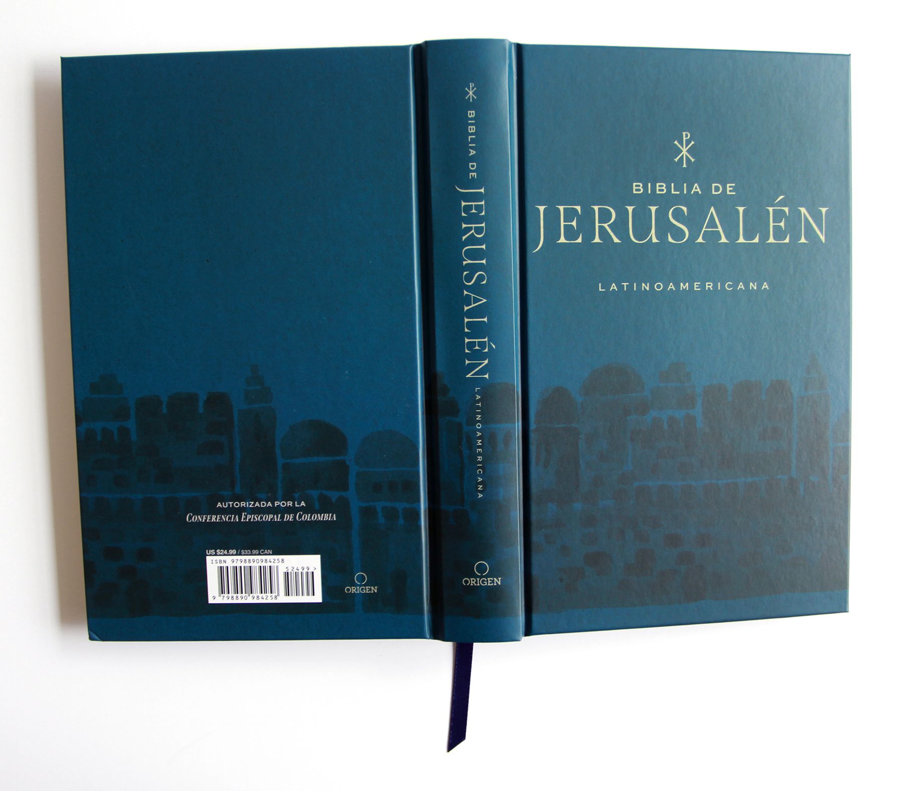 Biblia Católica Biblia de Jerusalén Latinoamericana, tapa dura azul / Spanish Jerusalem Bible, Latinamerican Edition, Hardcover Blue