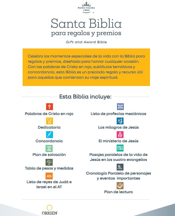 Biblia RVR 1960 para regalos y premios, rosada / Spanish Bible RVR 1960 Gift and Award Bible Pink