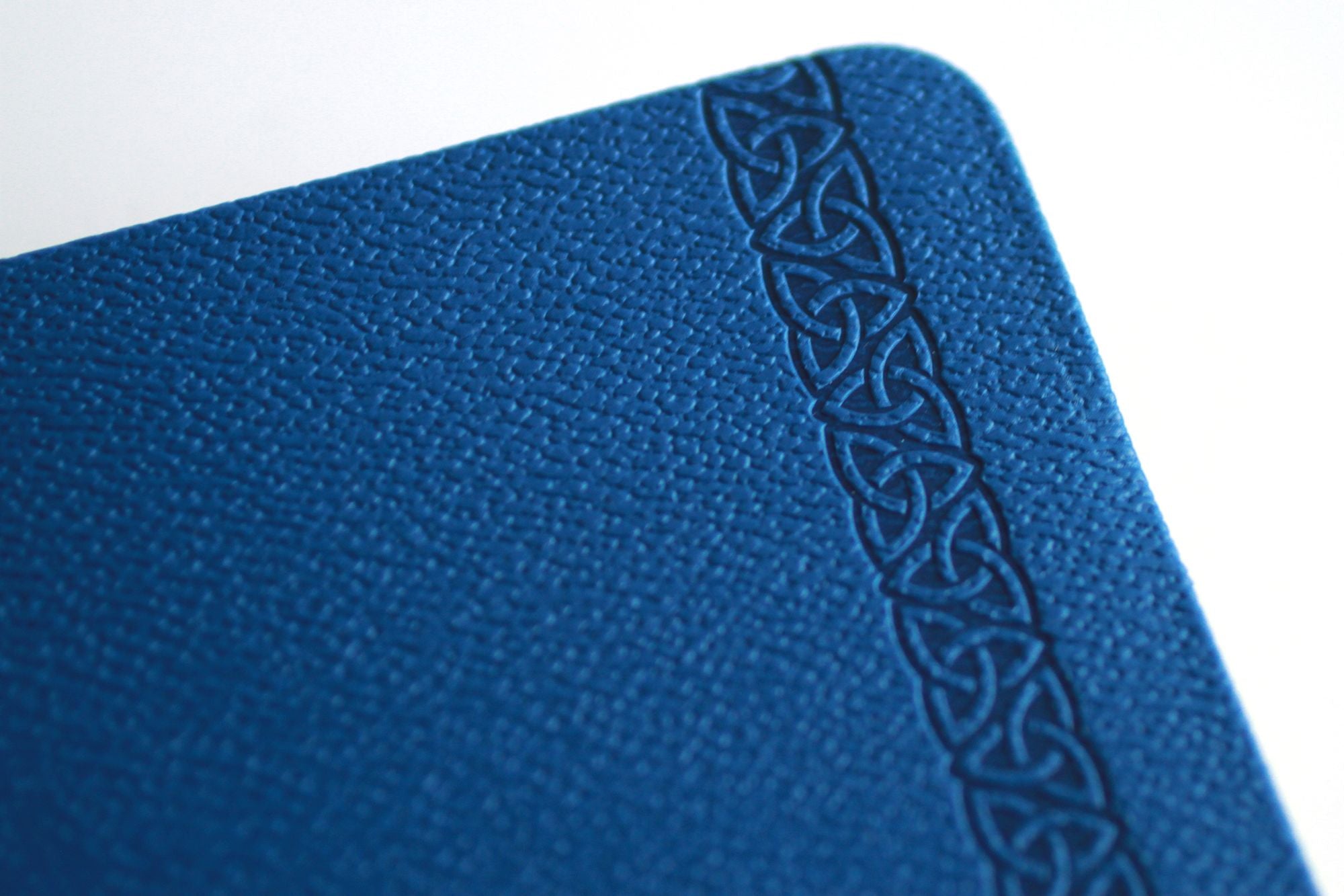 KJV Holy Bible, Large Print Handy Size Format, Blue Premium Imitation Leather with Ribbon Marker, Red Letter, Thumb Index