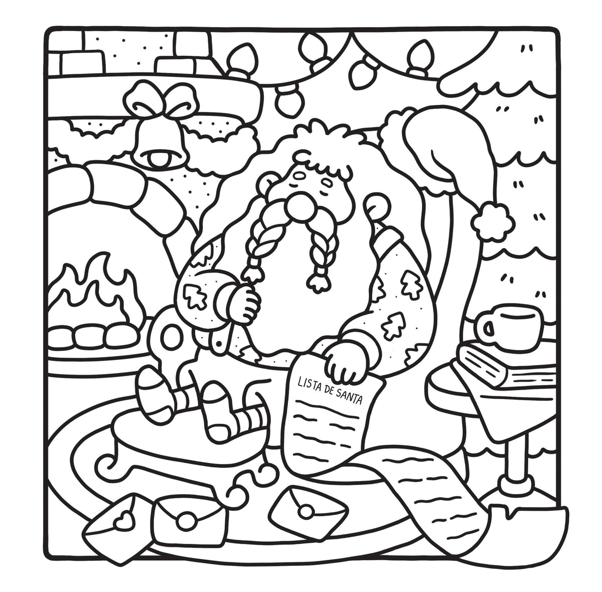 Dulce Navidad / Cozy Christmas: Coloring Book for Adults and Kids