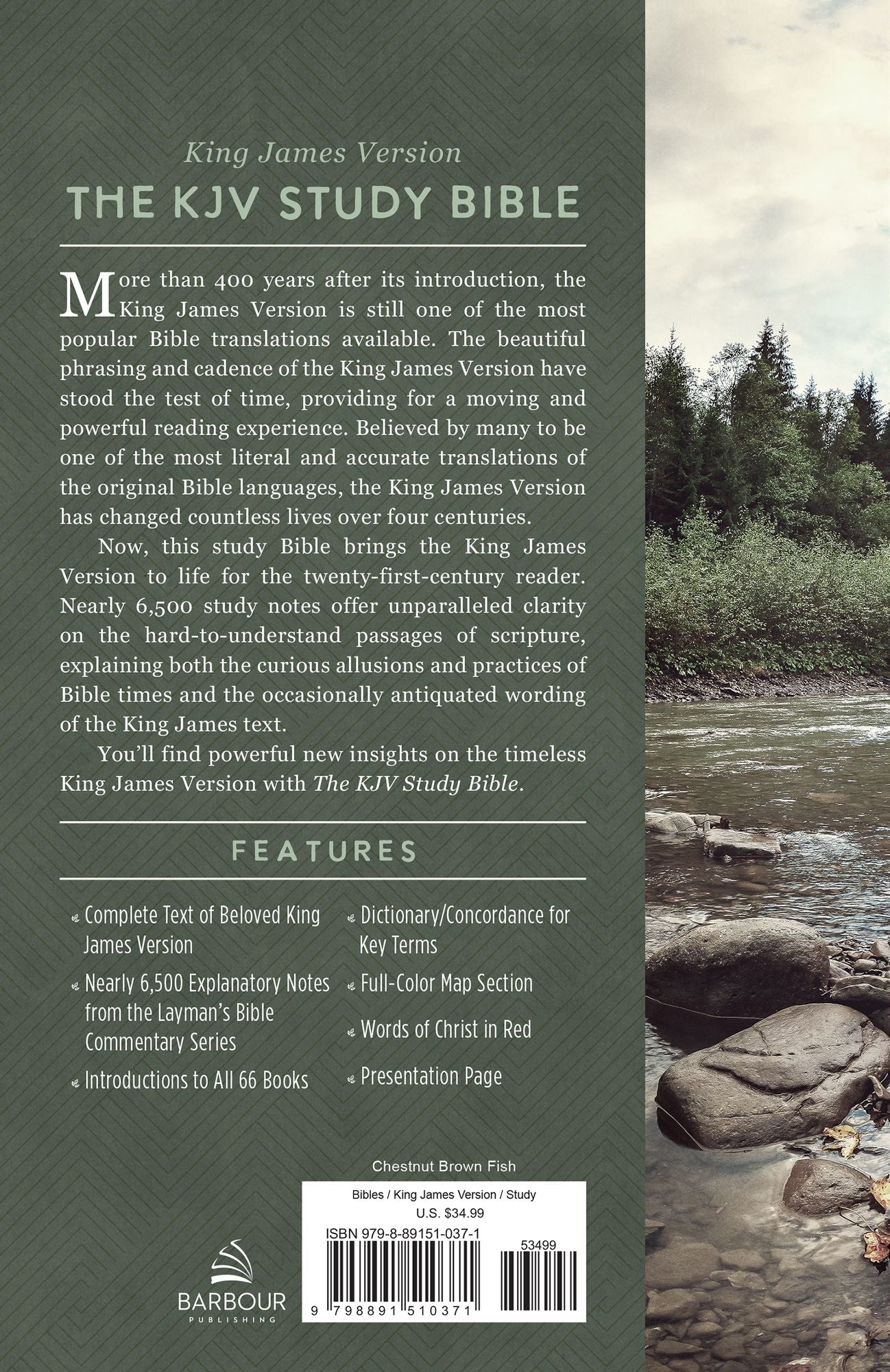 The KJV Study Bible [Chesnut Brown Fish]