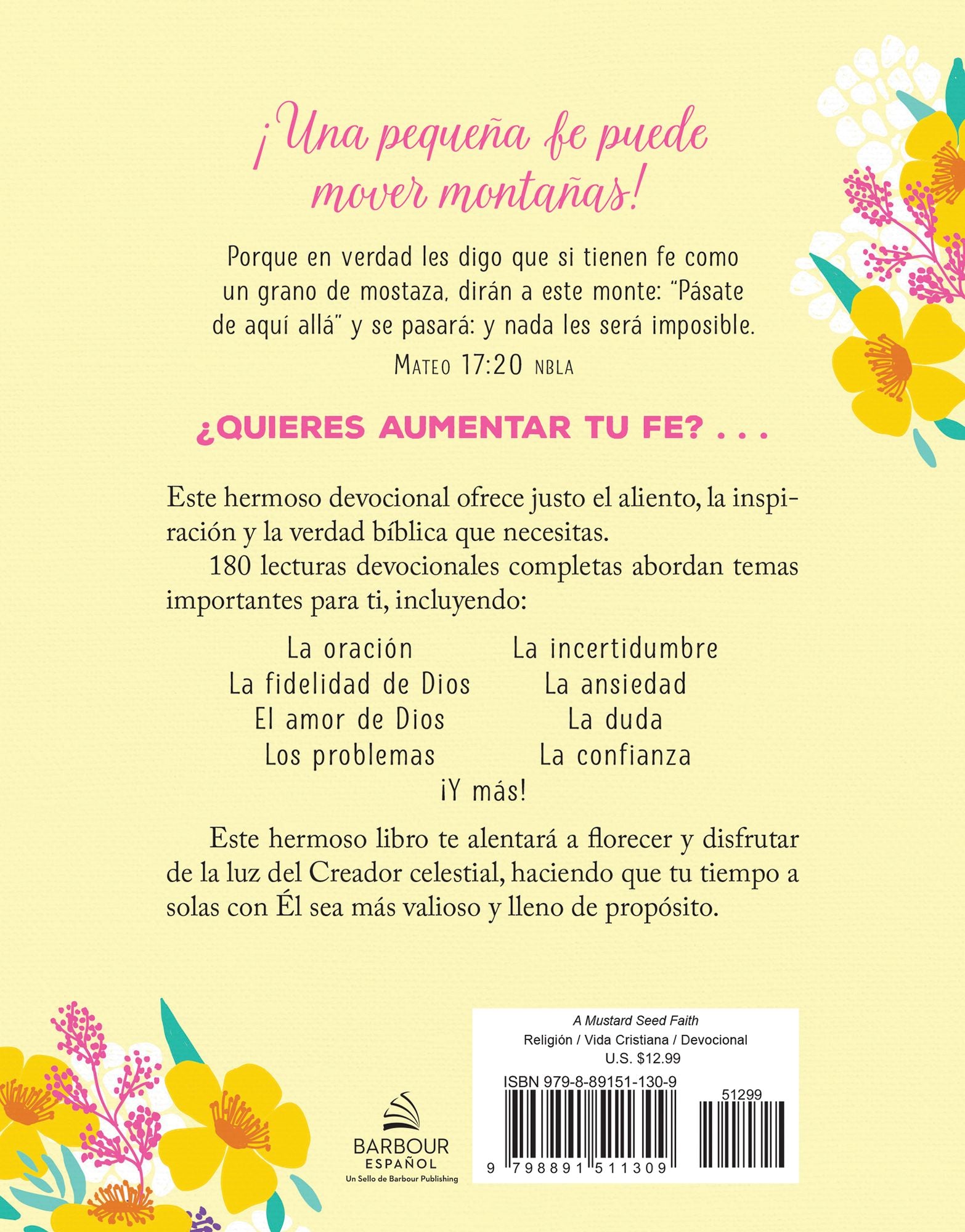 Fe como un grano de mostaza: Devociones y oraciones para mujeres