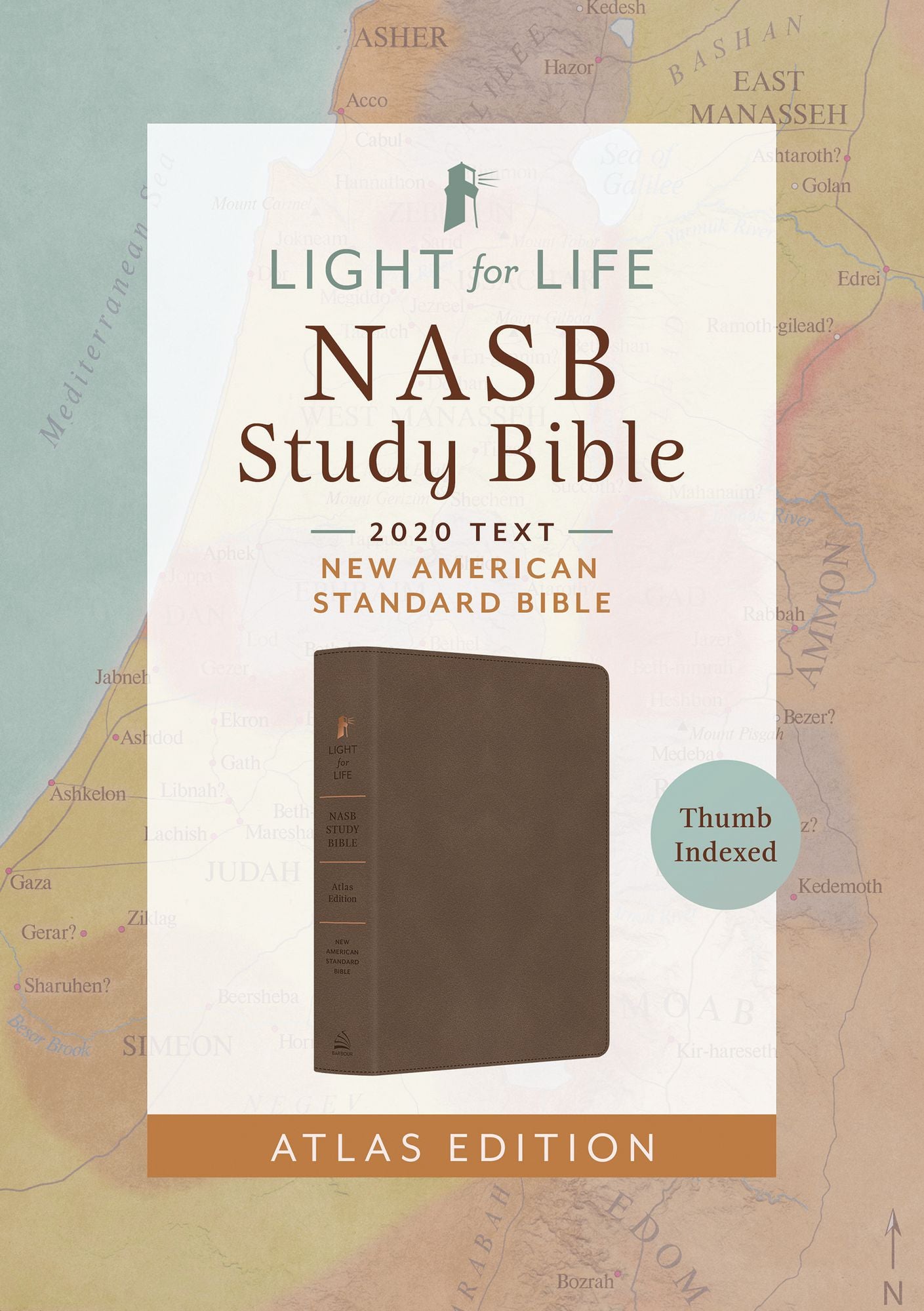 Light for Life NASB Study Bible--Atlas Edition [Thumb Indexed] (Mocha Brown)