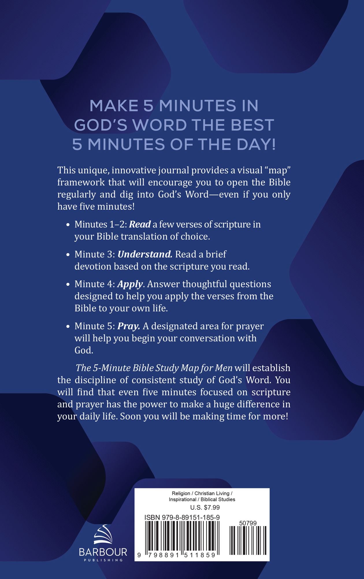 The 5-Minute Bible Study Map for Men: A Creative Journal