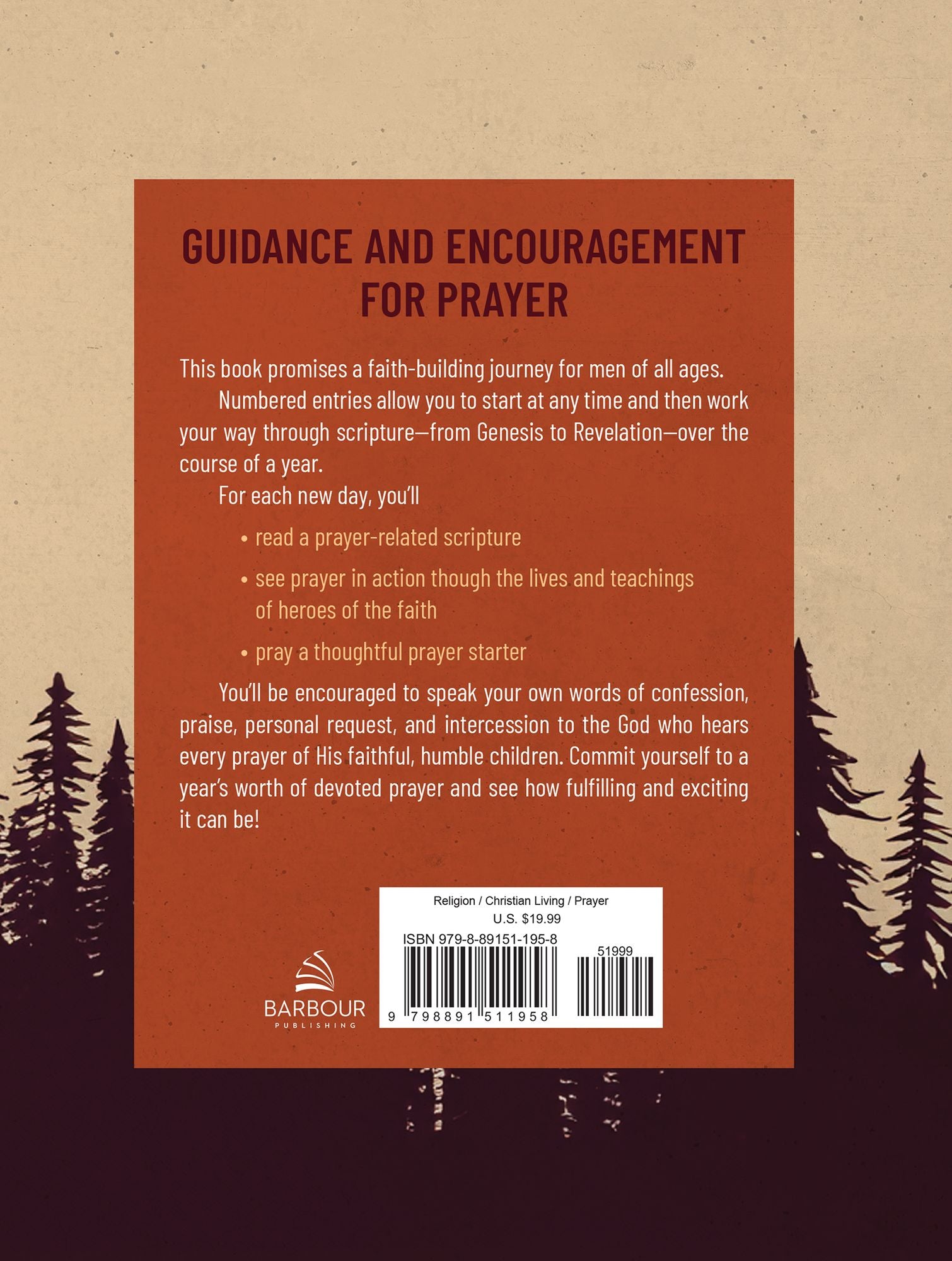 365 Encouraging Prayers for Men: A Genesis-to-Revelation Journey to Build Your Faith