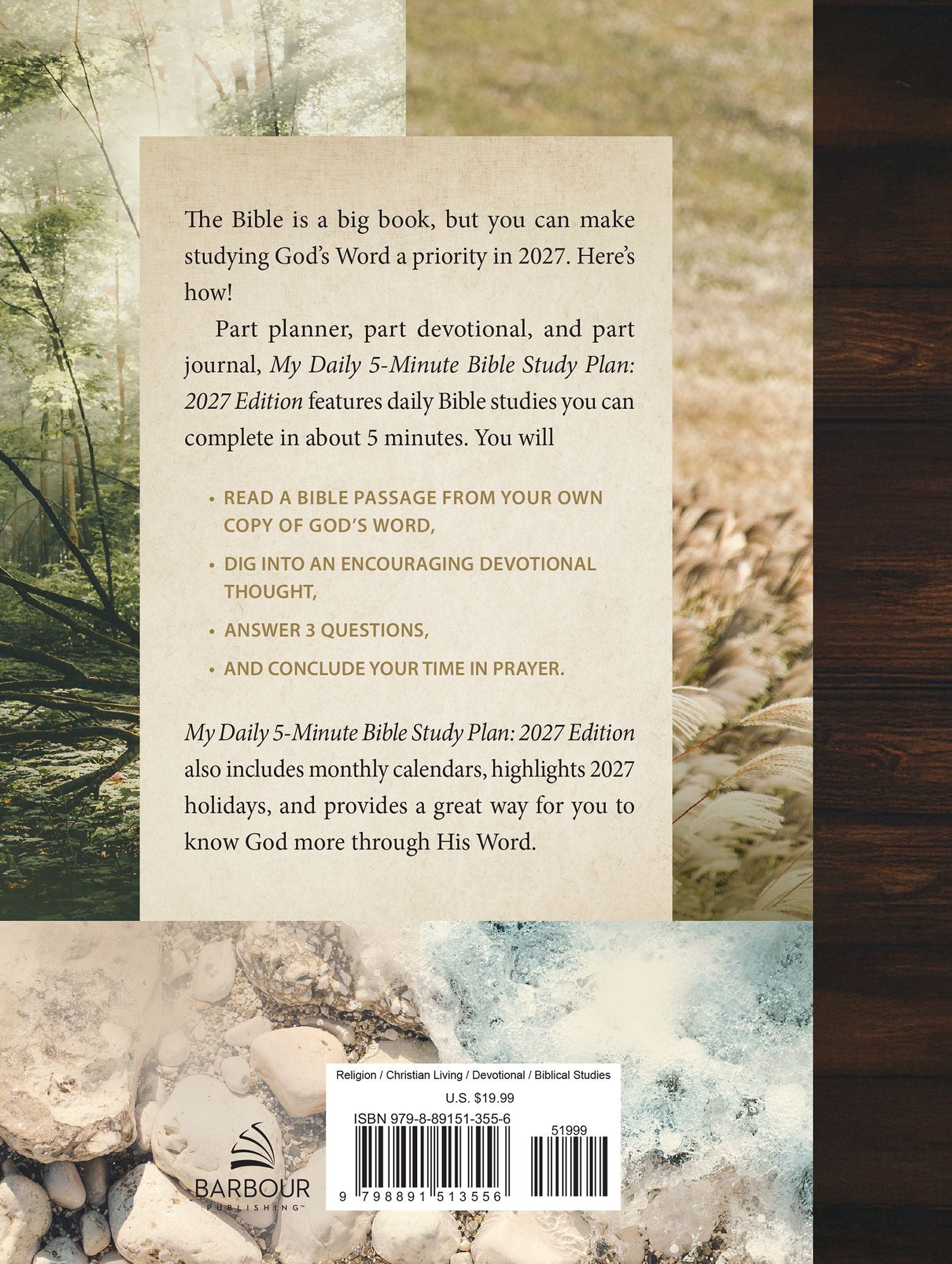 My Daily 5-Minute Bible Study Plan (for men): 2027 Edition