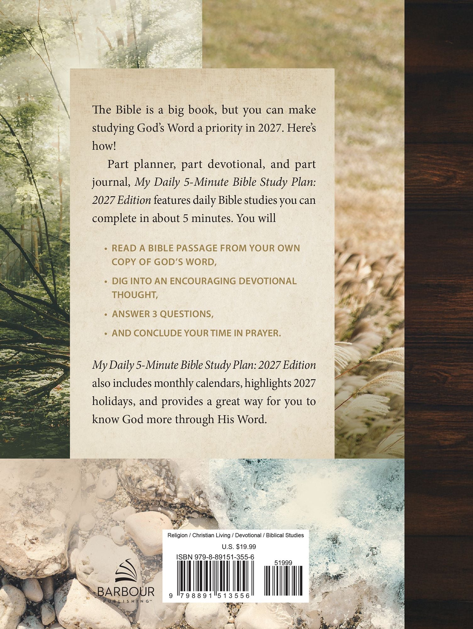 My Daily 5-Minute Bible Study Plan (for men): 2027 Edition