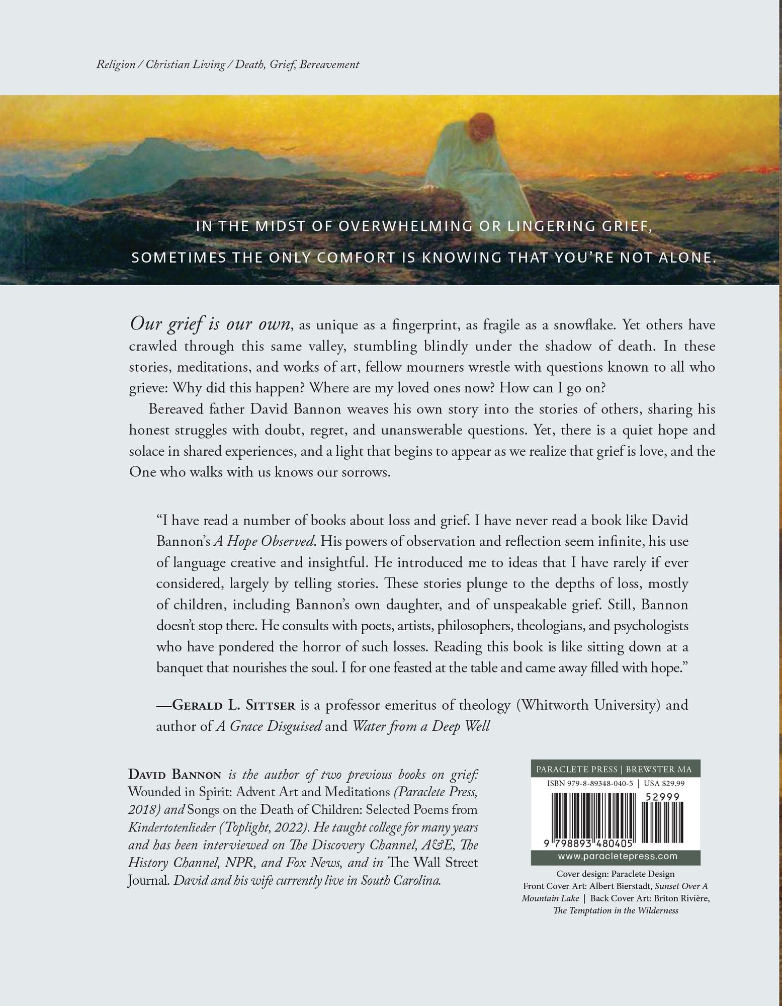 A Hope Observed: Finding Solace Through Shared Stories of Grief