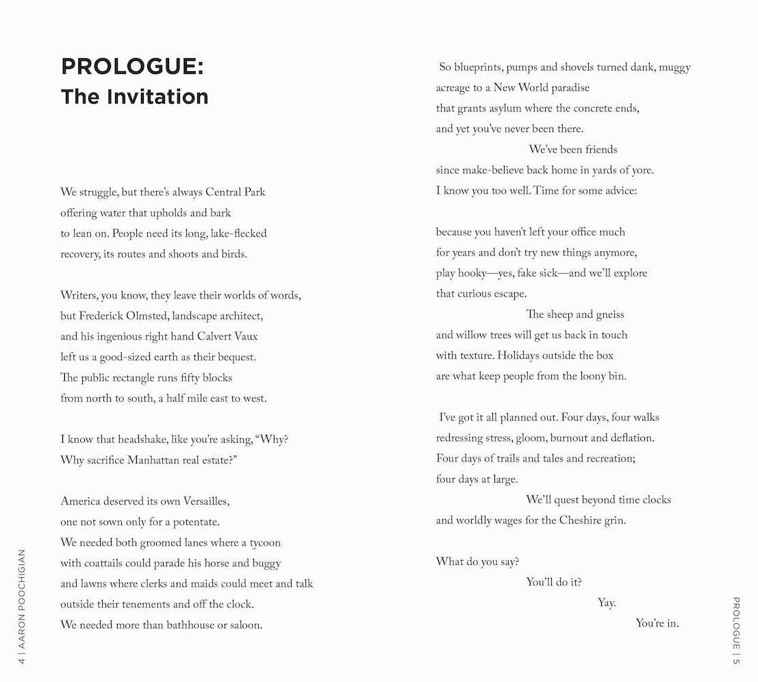 Four Walks in Central Park: A Poetic Guide to the Park