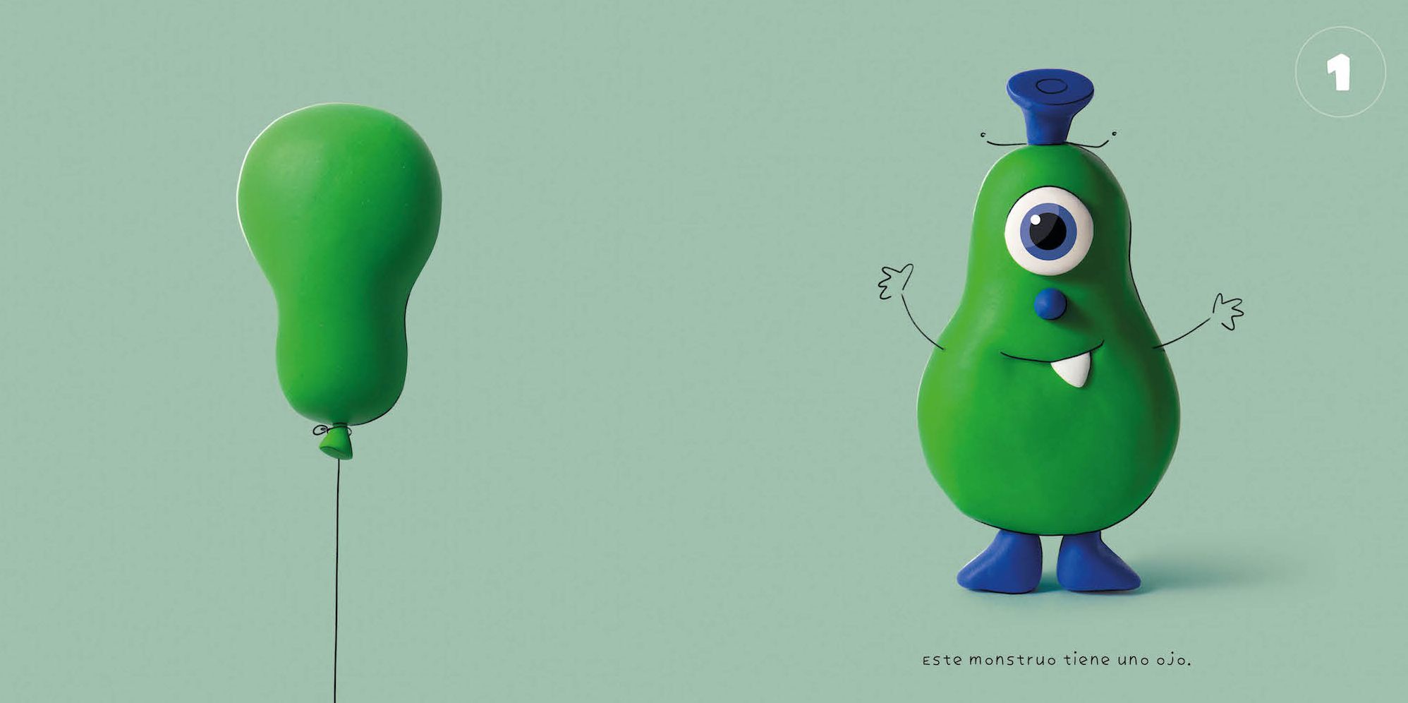 1-2-3 Monstruos: Un pequeño libro para contar monstruos