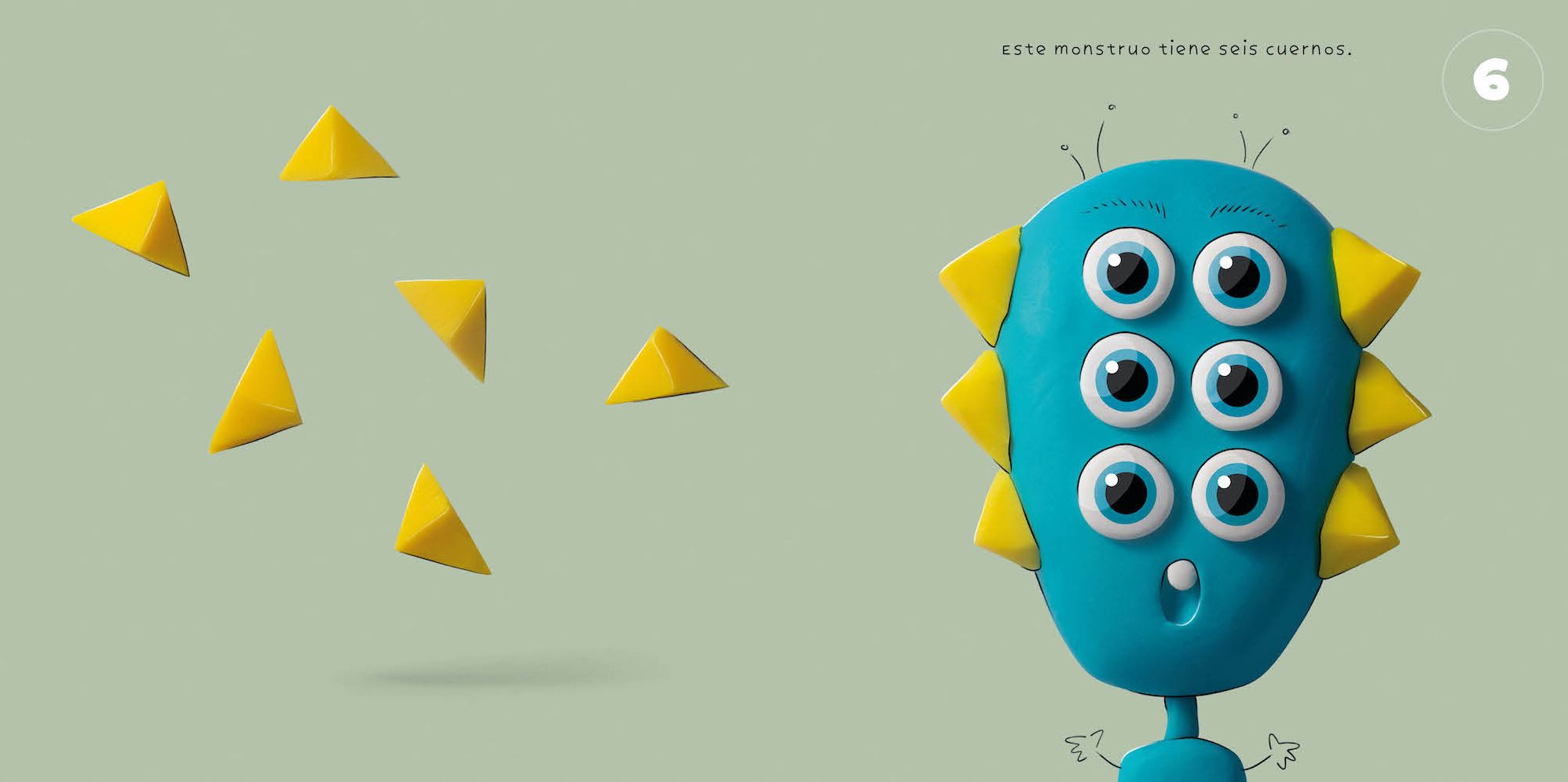 1-2-3 Monstruos: Un pequeño libro para contar monstruos