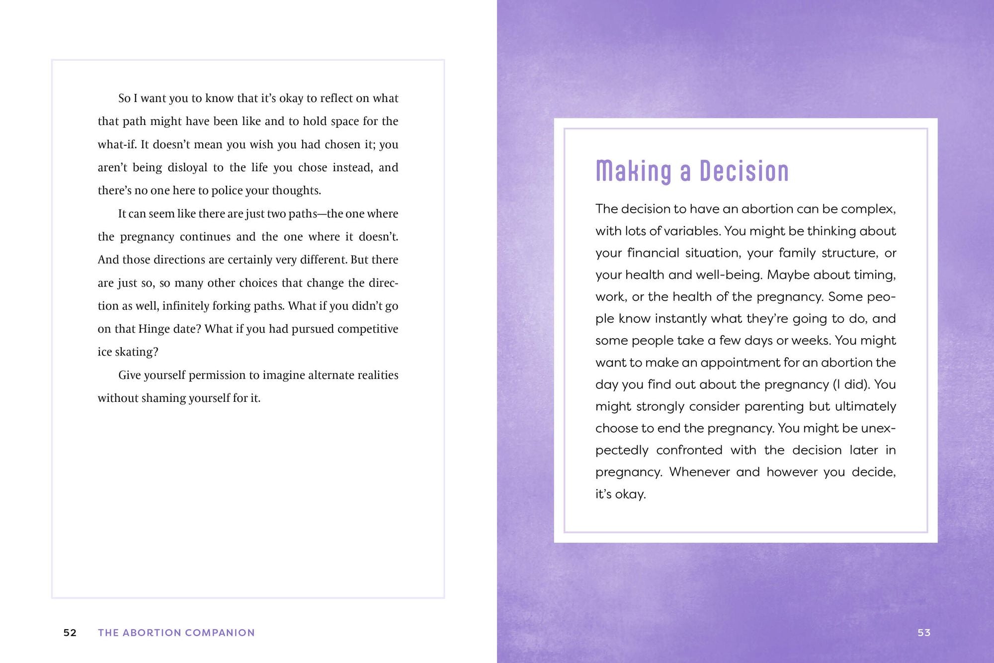 The Abortion Companion: An Affirming Handbook for Your Choice and Your Journey