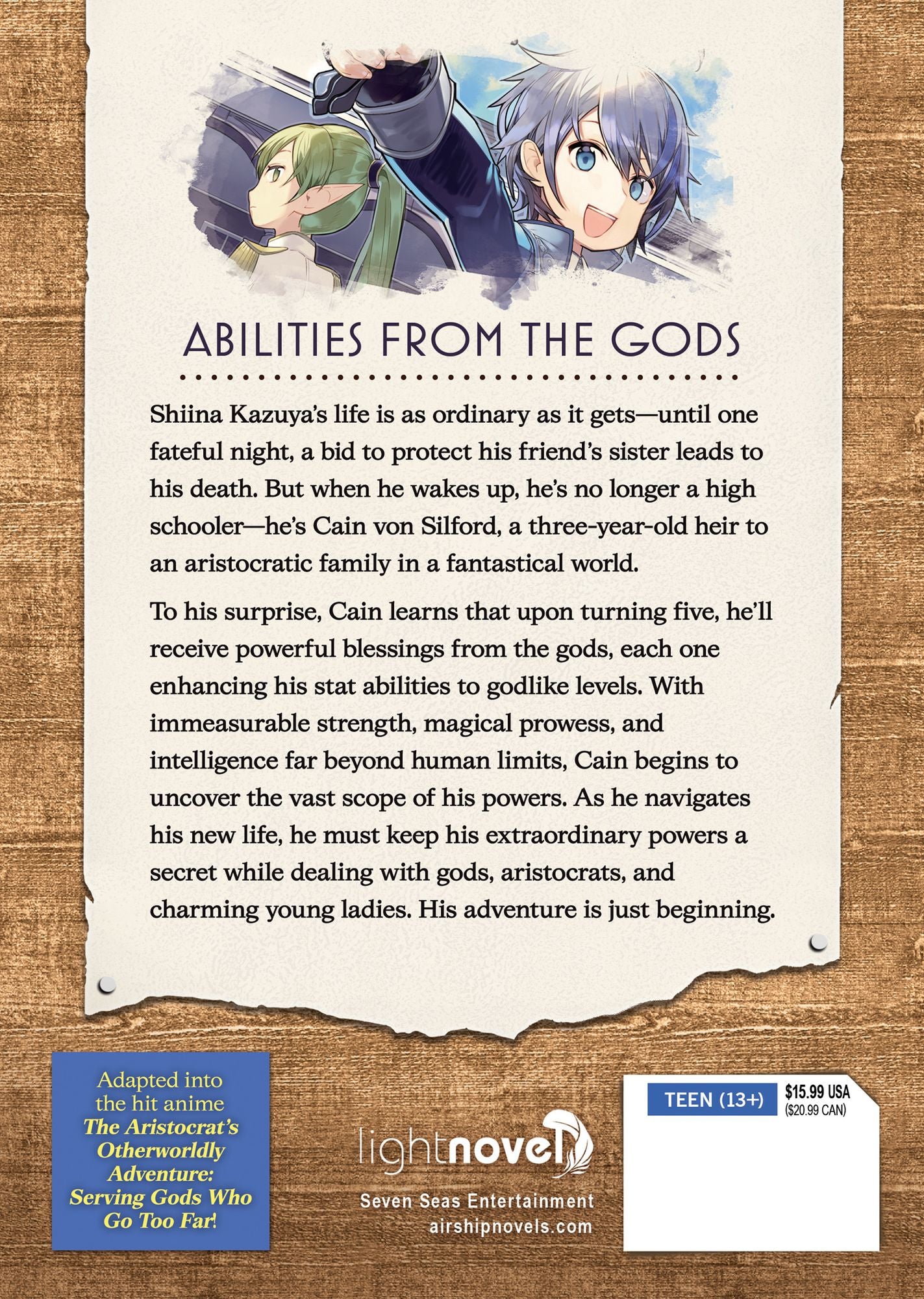 Chronicles of an Aristocrat Reborn in Another World (Light Novel) Vol. 1