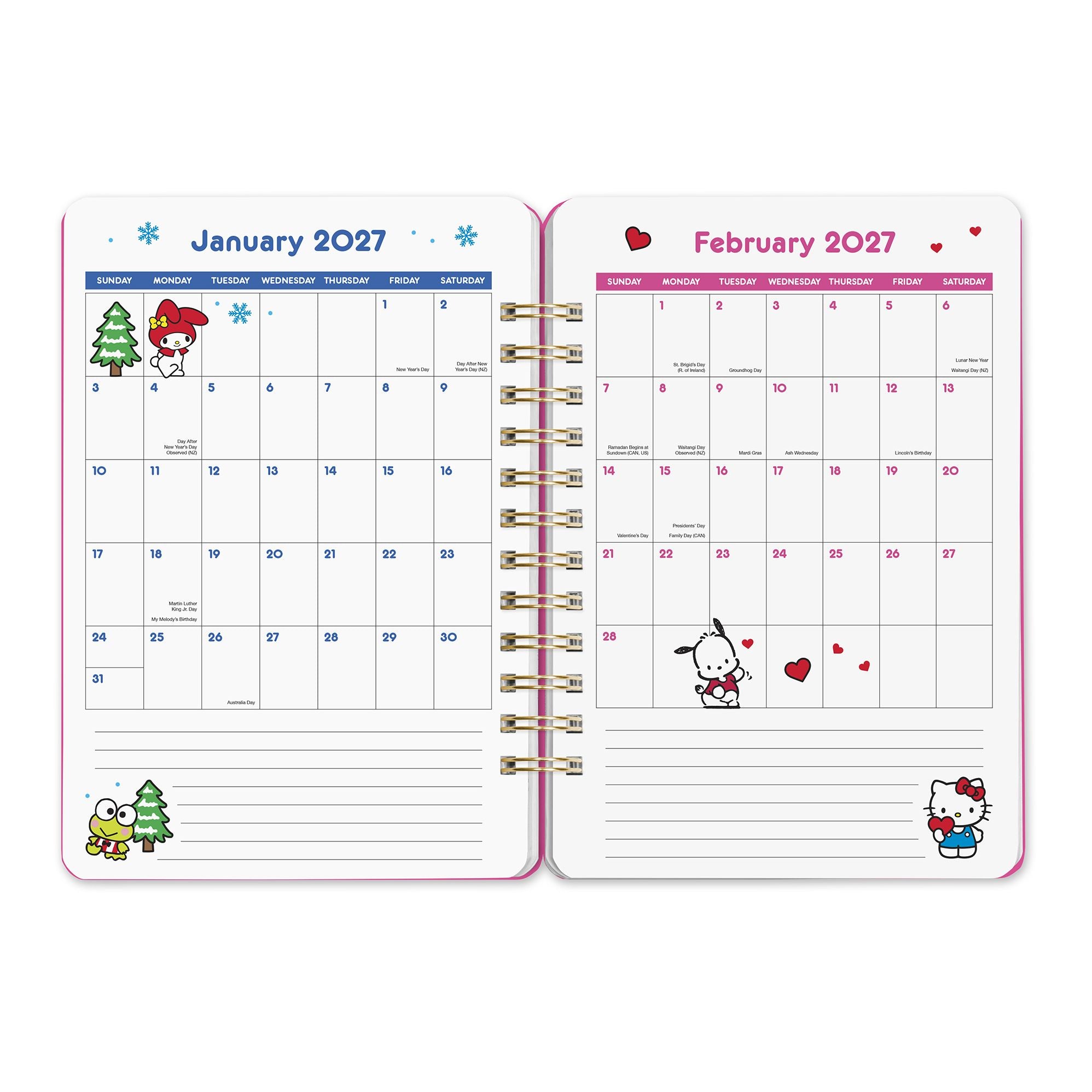 2026-2027 Hello Kitty Apples Do It All 17-Month Planner