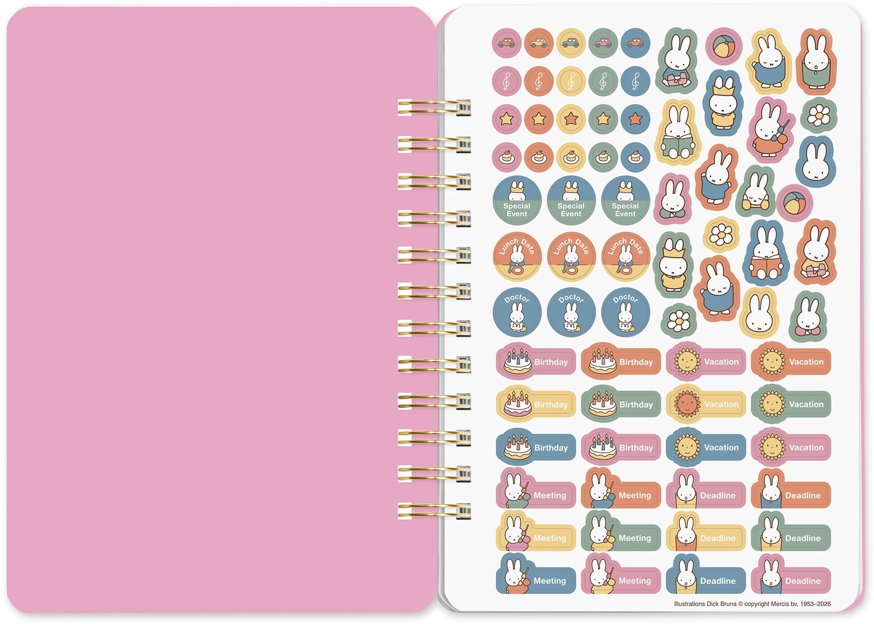 2026-2027 Miffy Blue Dots Do It All 17-Month Planner
