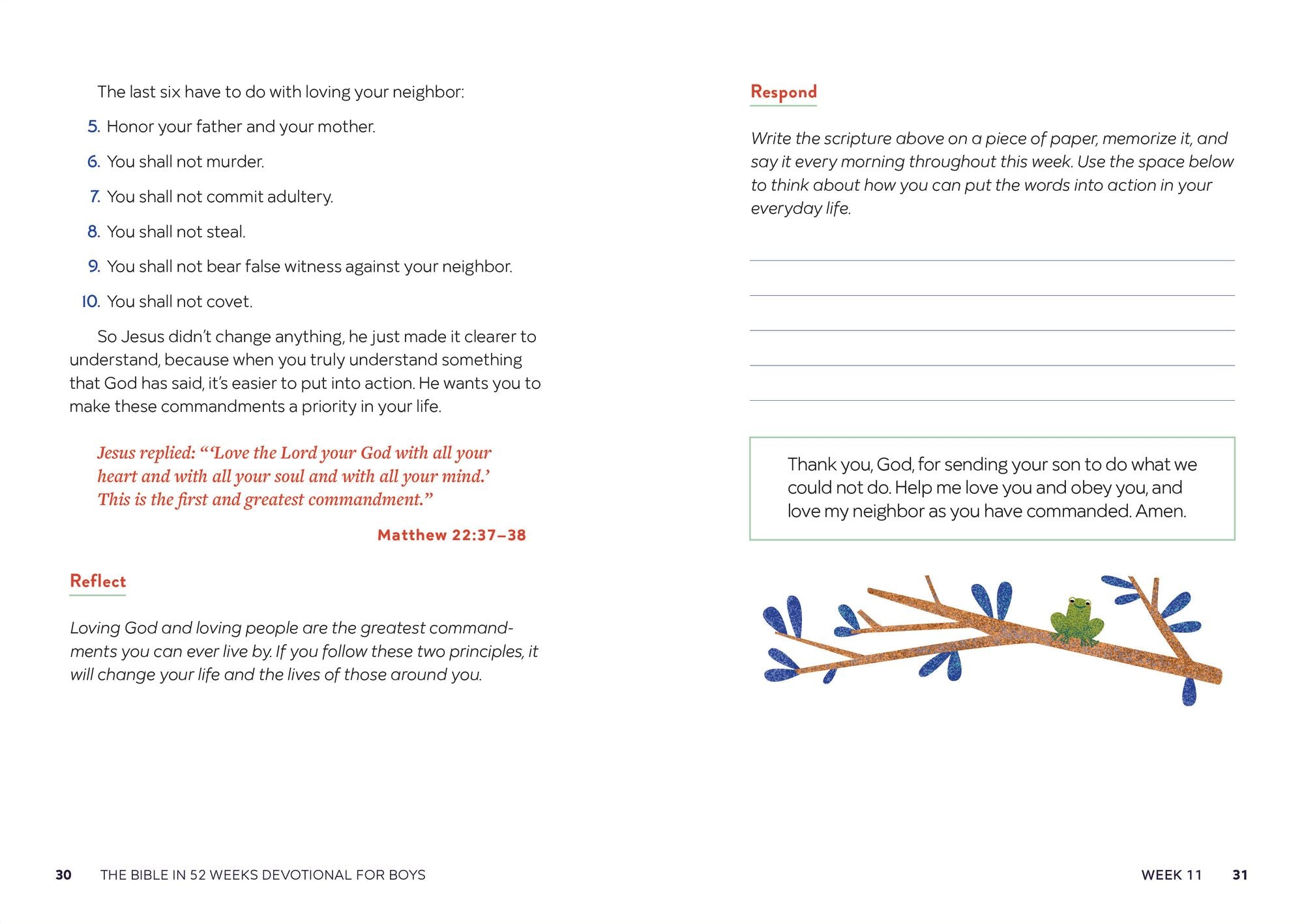 The Bible in 52 Weeks Devotional for Boys: A Year of Growing in Faith