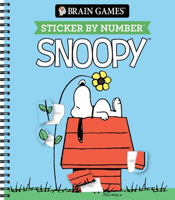 Brain Games - Sticker by Number: Snoopy (Officially Licensed Peanuts Product)